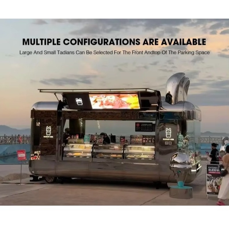 Outdoor Coffee Equipment - รถขายอาหารเคลื่อนที่พร้อมอุปกรณ์ครบครัน รถขายอาหารใหม่พร้อมใช้งาน รถขายเบียร์และกาแฟสำหรับจัดเลี้ยงนอกสถานที่ ขายขนมและอาหารว่าง