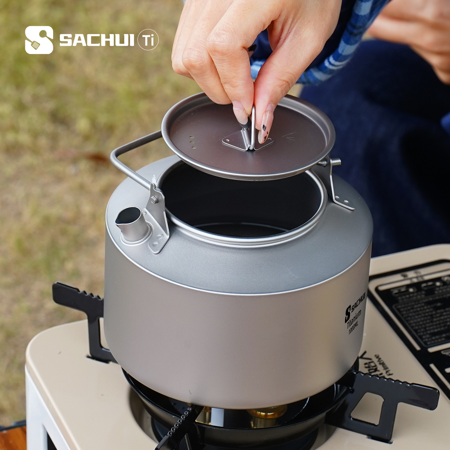กาต้มน้ำไทเทเนียมบริสุทธิ์ 100 - Coffee Equipment Camping บทวิจารณ์และราคา