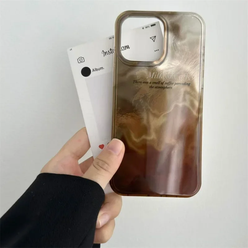 เคสโทรศัพท์หรูหราสีไล่เฉดแบบผส - Coffee X บทวิจารณ์และราคา