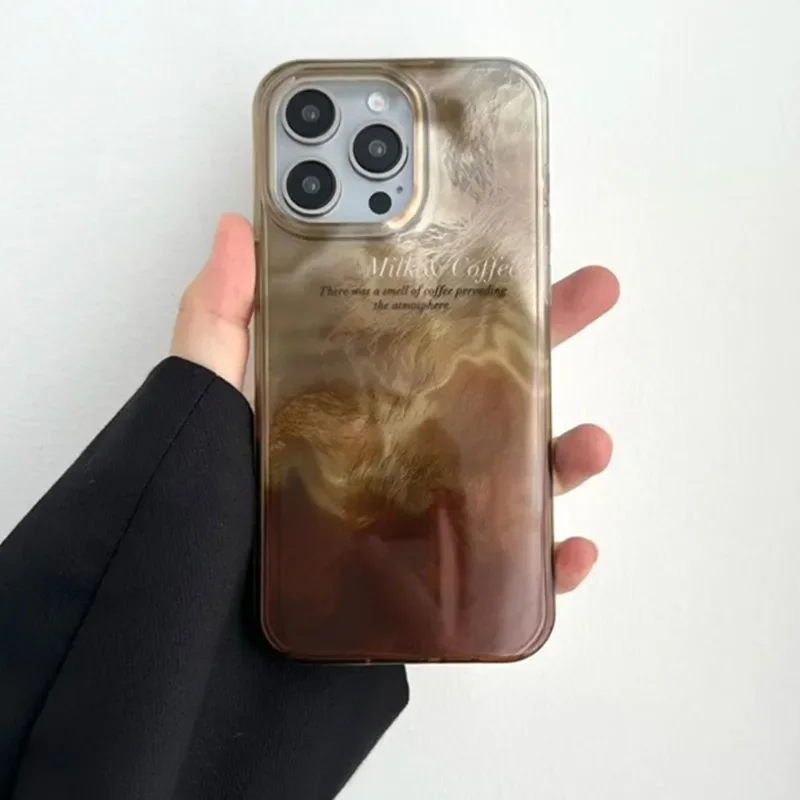 เคสโทรศัพท์หรูหราสีไล่เฉดแบบผส - Coffee X บทวิจารณ์และราคา
