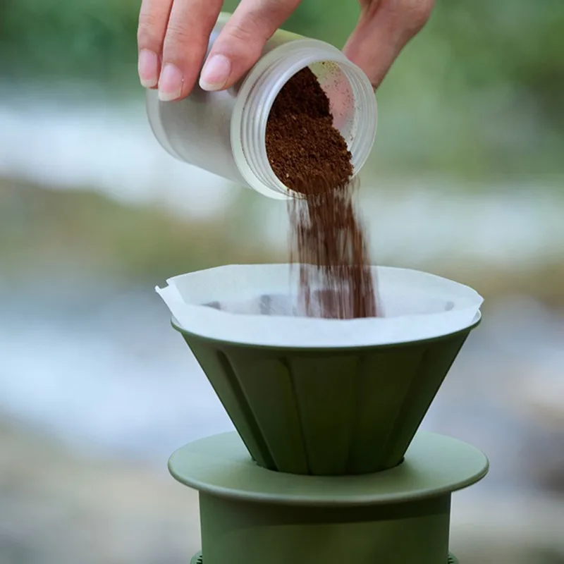 1-2 คนกาแฟกรองถ้วยสแตนเลสสตีลห - Outdoor Coffee Equipment บทวิจารณ์และราคา