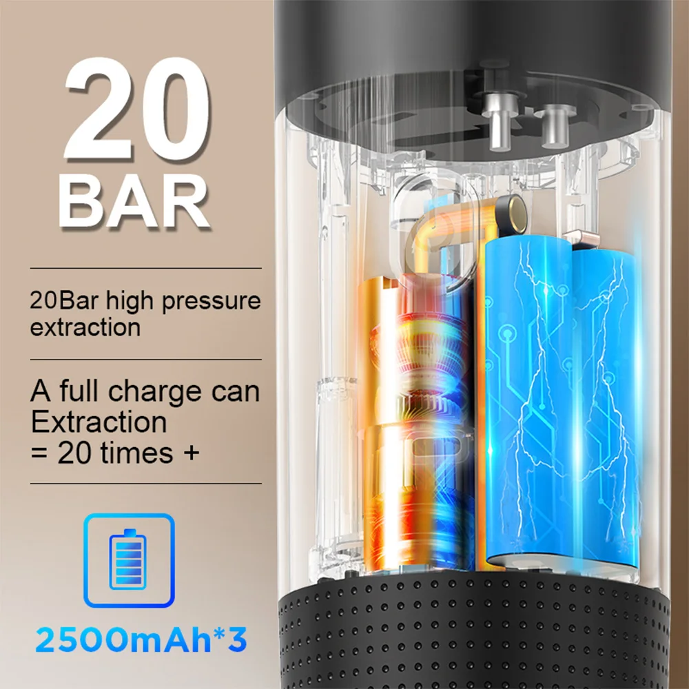 ไร้สายไฟฟ้าแบบพกพาเครื่องชงกาแ - Quality Coffee Equipment บทวิจารณ์และราคา
