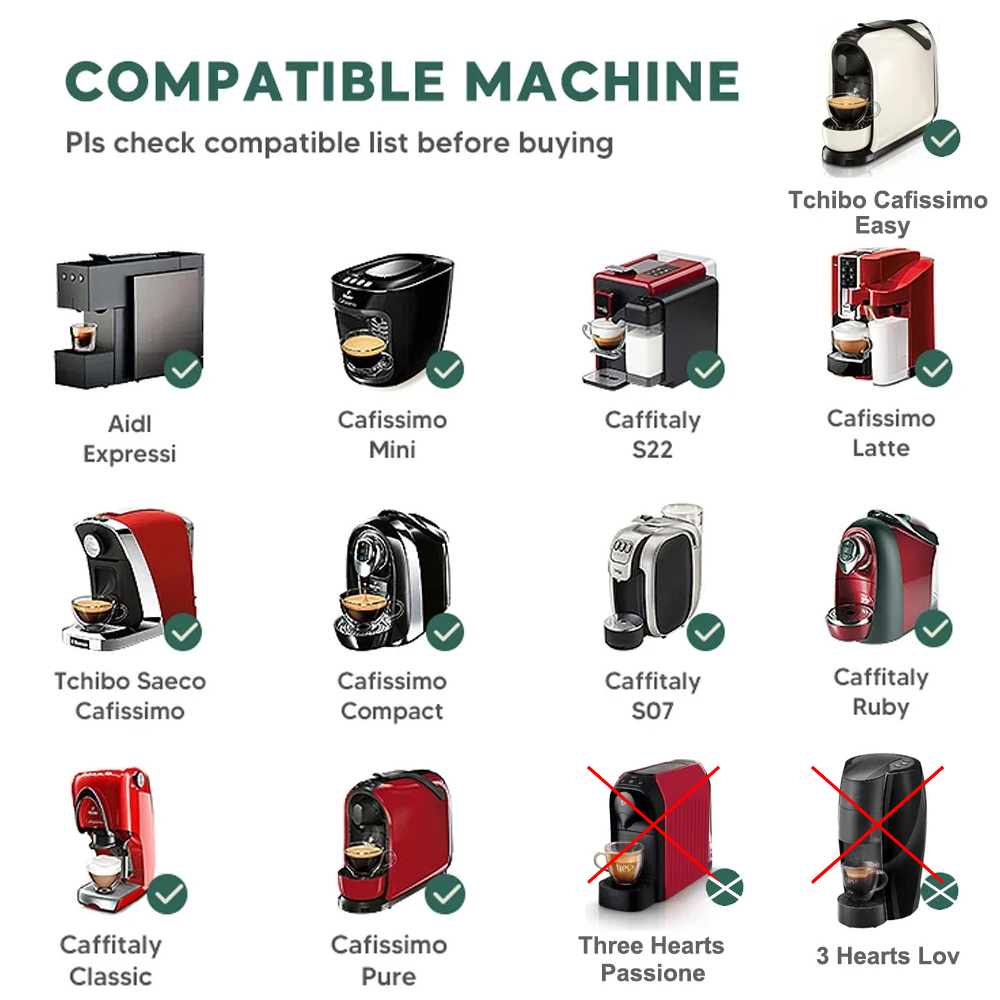 สําหรับ 3 หัวใจ Tchibo Cafissi - Quality Coffee Equipment บทวิจารณ์และราคา